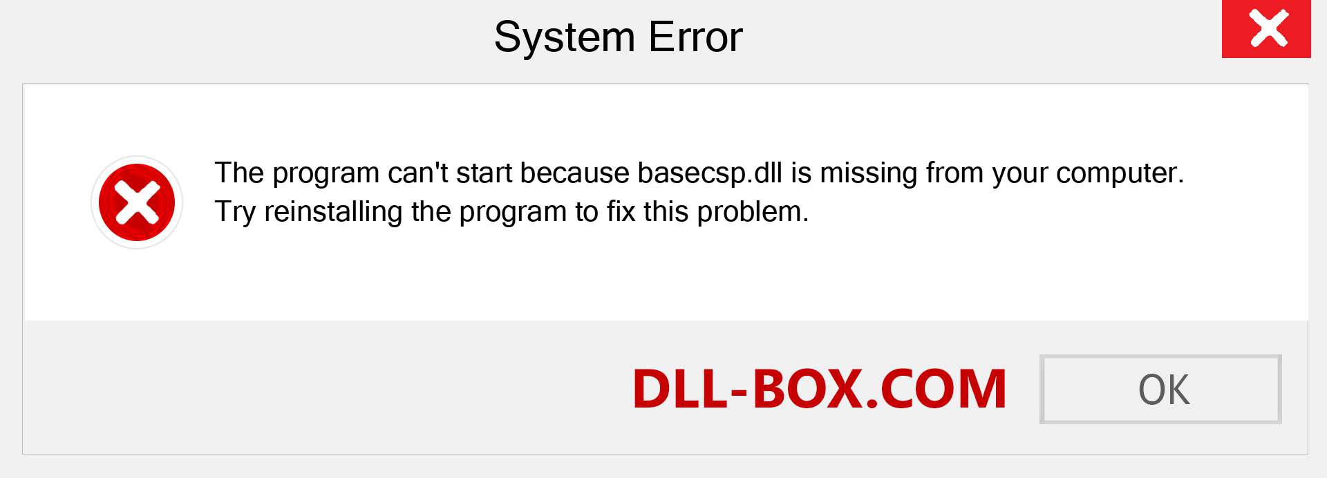  basecsp.dll file is missing?. Download for Windows 7, 8, 10 - Fix  basecsp dll Missing Error on Windows, photos, images